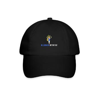 Millionaire in front of 50! - Baseball Cap - black/black - Front