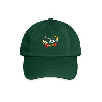I'm here for a Jackpot | Casino - Baseball Cap - bottle green - Front