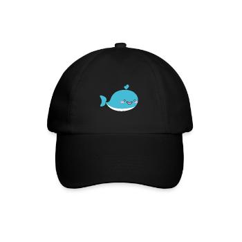 Baby Whale - Baseball Cap - black/black - Front