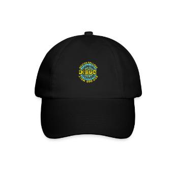 Geschenk für Diego - Baseballkappe - Schwarz/Schwarz - Vorne
