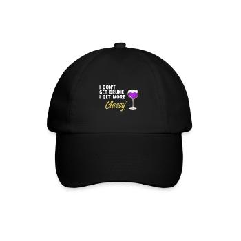 Je ne me saoule pas, je deviens plus élégant Al - Casquette classique - noir/noir - Devant