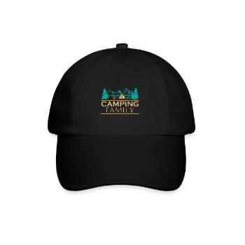 Camping Camping Holiday Family - Baseball Cap - black/black - Front