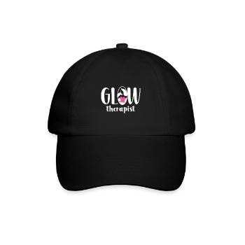 Glow-Therapeutin - Baseballkappe - Schwarz/Schwarz - Vorne