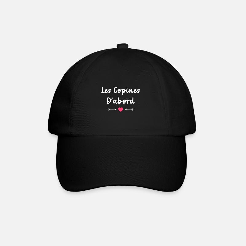 Les copines d'abord - Casquette classique - noir/noir