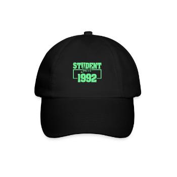 Student 1992 - Baseballkappe - Schwarz/Schwarz - Vorne