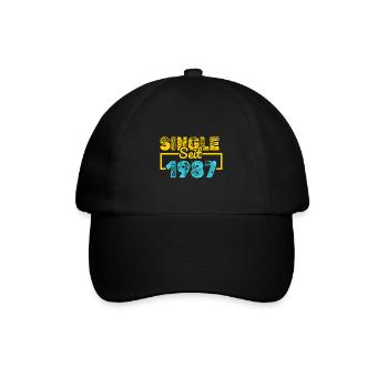 1987 - Baseballkappe - Schwarz/Schwarz - Vorne