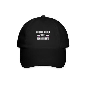 Asexual Heart Queer Ace Pride Month Gift LGBT - Casquette classique - noir/noir - Devant