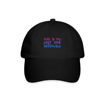 C’est mon dernier sérieusement - Casquette classique - noir/noir - Devant