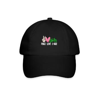 Electric Bike Cycling Biker E-Bike - Baseball Cap - black/black - Front