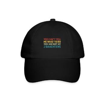 Vater, Vater, Vater Geschenk - Baseballkappe - Schwarz/Schwarz - Vorne