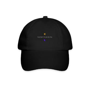 Harte Arbeit Twentyfourseven Design für stolze - Baseballkappe - Schwarz/Schwarz - Vorne