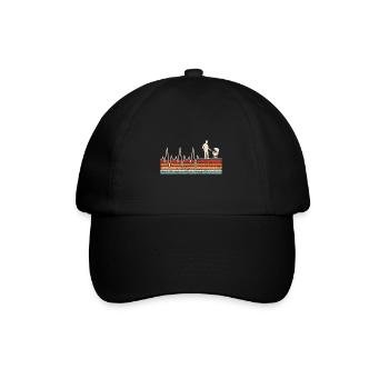 Griller Herzschlag - Baseballkappe - Schwarz/Schwarz - Vorne