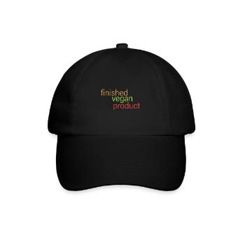 Vegan finished product - Baseball Cap - black/black - Front