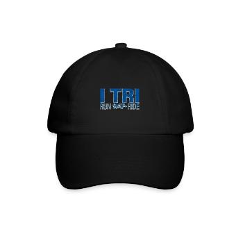 I Tri, Run Swim Ride 3 - Baseball Cap - black/black - Front