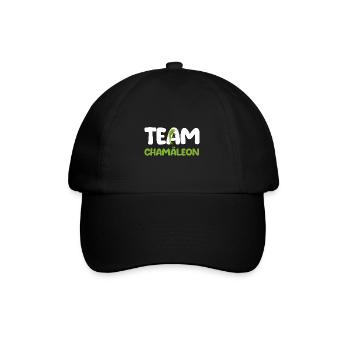 Terrarium Echsen Reptilien - Baseballkappe - Schwarz/Schwarz - Vorne