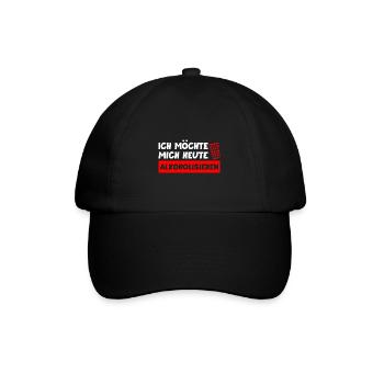 Schorle Pfälzer Dubbeglas Geschenk - Baseballkappe - Schwarz/Schwarz - Vorne