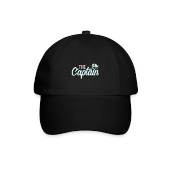 Der Captain - Baseballkappe - Schwarz/Schwarz - Vorne