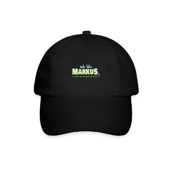 Gift for Markus - Baseball Cap - black/black - Front