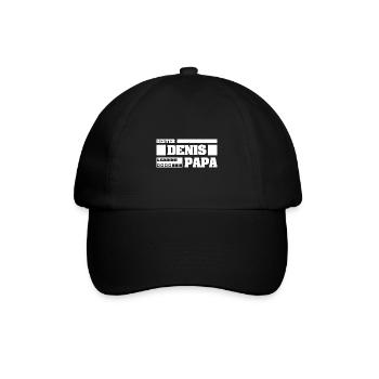 Denis as a first name - Baseball Cap - black/black - Front