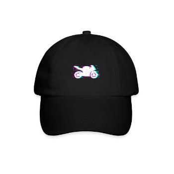 motorbike Design for a motorbike fan - Baseball Cap - black/black - Front