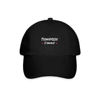 Maminette d'amour - Casquette classique - noir/noir - Devant