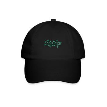 Geschenk für Maleah - Baseballkappe - Schwarz/Schwarz - Vorne
