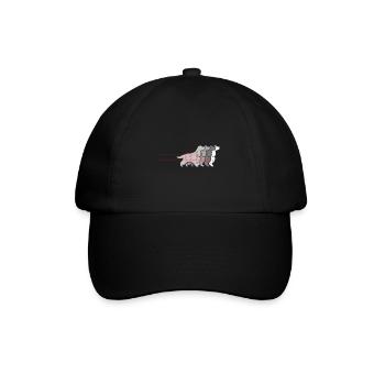 Cocker Spaniel Heartbeat Funny Dog Owners - Baseball Cap - black/black - Front