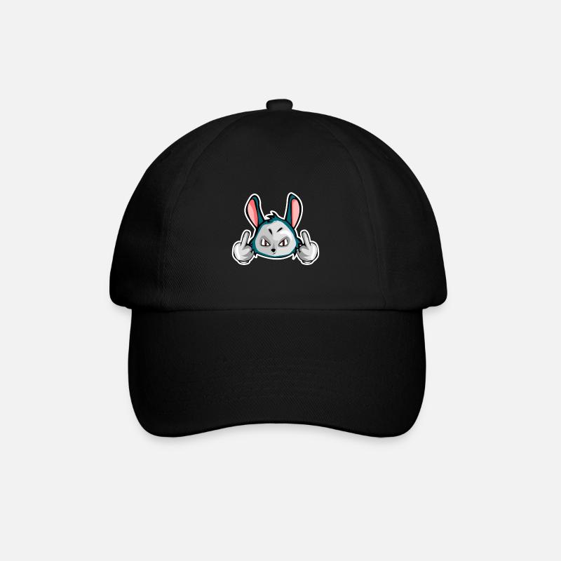 Cool Rabbit - Baseball Cap - black/black