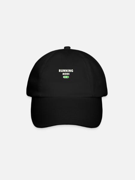 Funny Running Runner Gift - Baseball Cap - black/black
