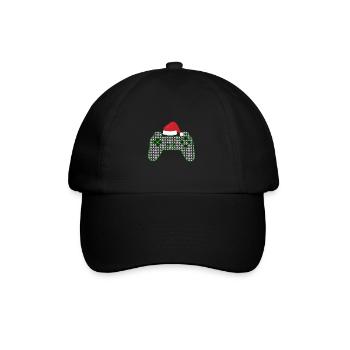 Joueur de Noël laid - Casquette classique - noir/noir - Devant