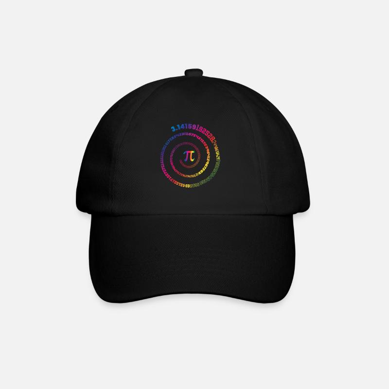 Mathématiques Pi 3,145 spirale - Casquette classique - noir/noir