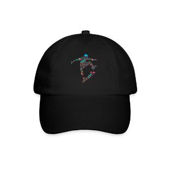 Skateboarding, Skateboard , Hawk - Baseball Cap - black/black - Front