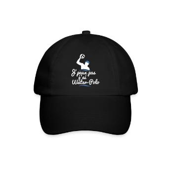 J'peux pas j'ai water-polo - Casquette classique - noir/noir - Devant
