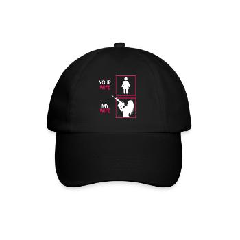 Gun Lover, Gun Owner Quote, Woman Weapons - Baseball Cap - black/black - Front