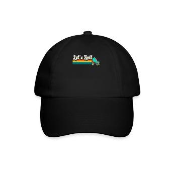 Patin à roulettes, patin à roulettes, patin à roulettes - Casquette classique - noir/noir - Devant