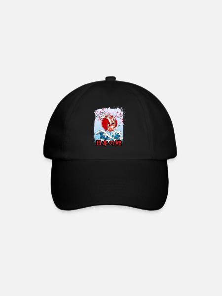 Pêcheur japonais de carpe koï - Casquette classique - noir/noir