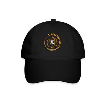 PI, Maths, Mathematics Teacher, Mathematics Student - Baseball Cap - black/black - Front