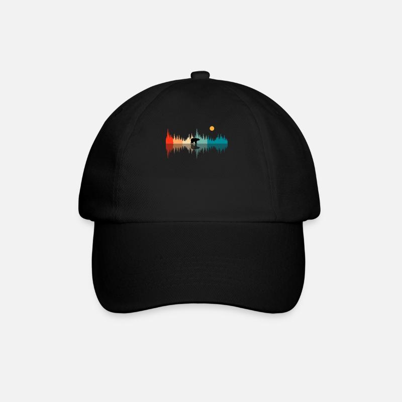 Klangwellen Natur, Audiophile - Baseballkappe - Schwarz/Schwarz