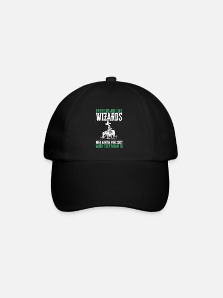 Farrier Horseshoer Horse Blacksmith & Horse - Basebollkeps - svart/svart