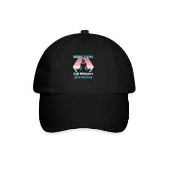 Scuba Diver Design Instructor Snorkeling - Baseball Cap - black/black - Front