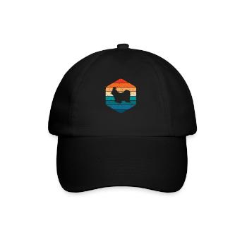 Shih Tzu dog lover Retro vintage Gift idea - Baseball Cap - black/black - Front