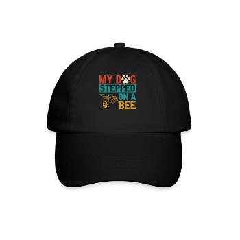 Mon chien a marché sur une abeille - Casquette classique - noir/noir - Devant