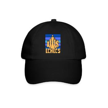 échec pièces et jeu bleu chess - Casquette classique - noir/noir - Devant