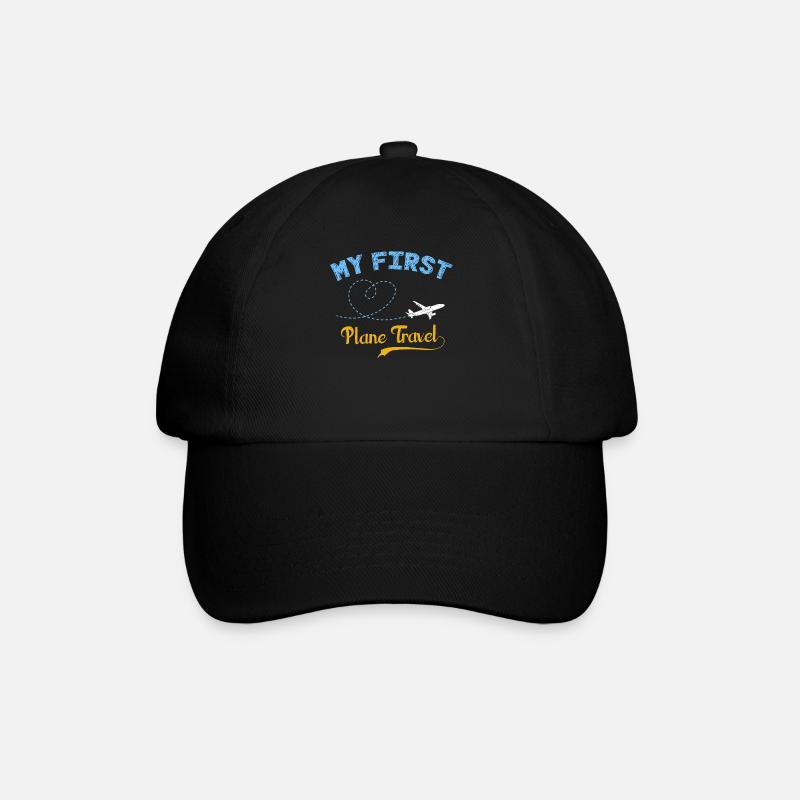 Erstes Flugzeug, Flugzeuge - Baseballkappe - Schwarz/Schwarz