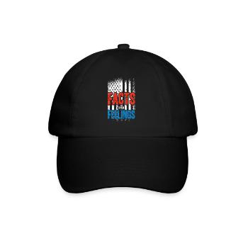 Drapeau américain, faits sur les sentiments - Casquette classique - noir/noir - Devant