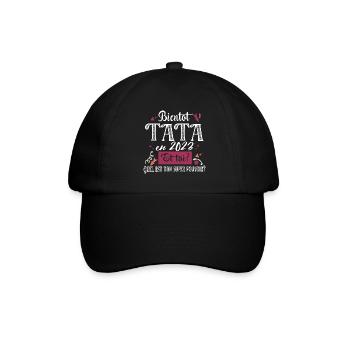Tata 2023 Super Pouvoir Tante Cadeau Femme Humour - Casquette classique - noir/noir - Devant