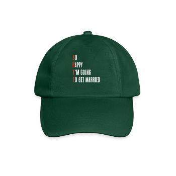 Tellement heureuse que je vais me marier - Casquette classique - vert bouteille - Devant
