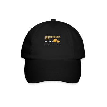 Cheesemonger Cheese Maker Gouda Lover - Baseballkappe - Schwarz/Schwarz - Vorne