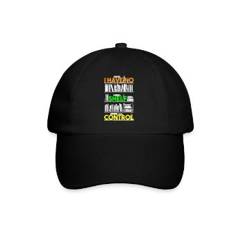 Bibliothécaire, je n’ai pas de contrôle d’étagère - Casquette classique - noir/noir - Devant