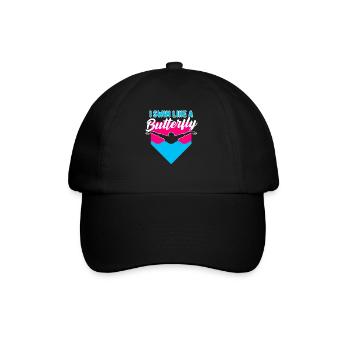 Lustiges Schwimmen - Baseballkappe - Schwarz/Schwarz - Vorne